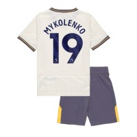 Maglie da calcio Everton Vitaliy Mykolenko #19 Terza Maglia Bambino 2024-25 Manica Corta (+ Pantaloni corti)